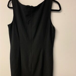 Tahari Elegant Black Midi Dress